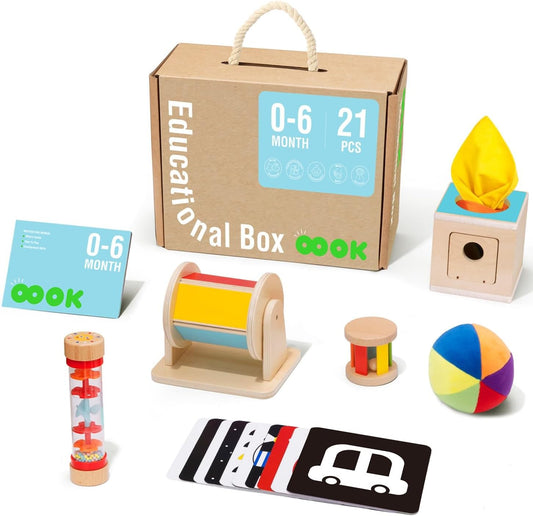 Caja educacional montessori 0 a 6 meses
