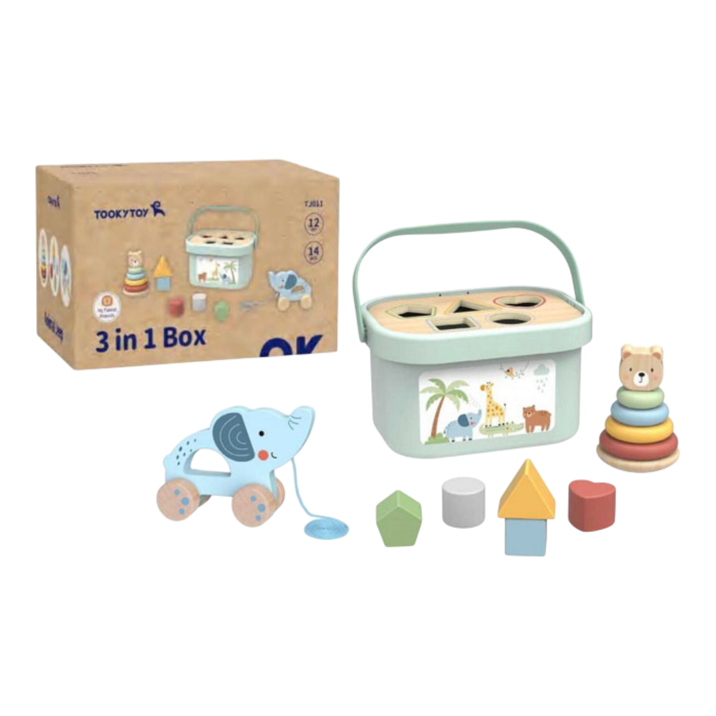 Cubo Actividades Montessori – Juguete Educativo 3 en 1