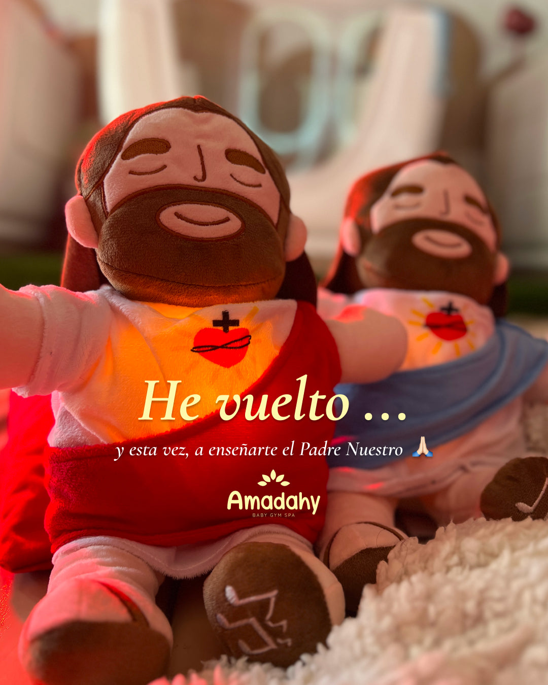 Peluche Jesús Con María Y El Niño – Muñeca De Peluche Religiosa De Cristo, Suave Y Tierna, Ideal Como Regalo De Bautizo O Para Decorar