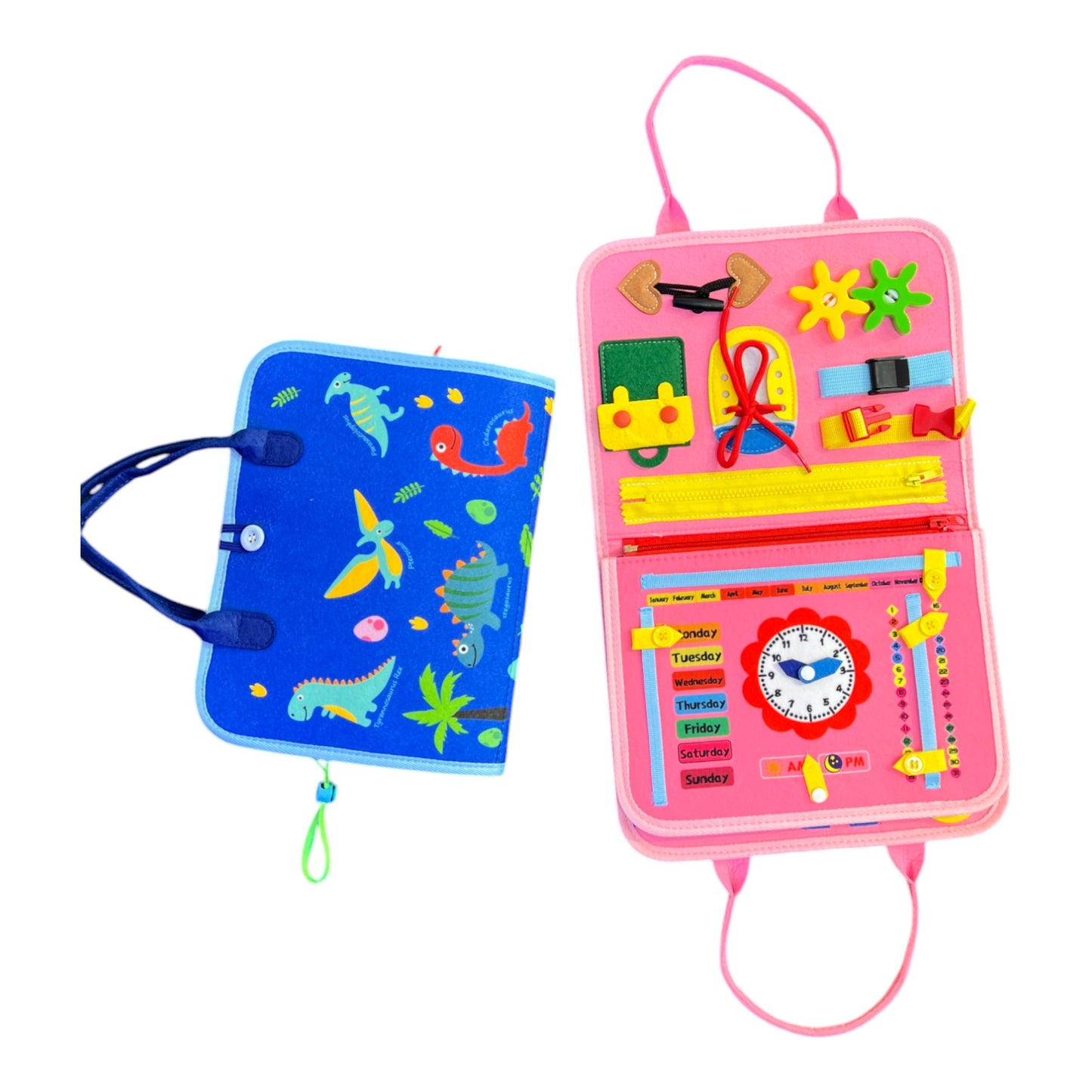 Juguete carpeta tablero Montessori sensorial para niños