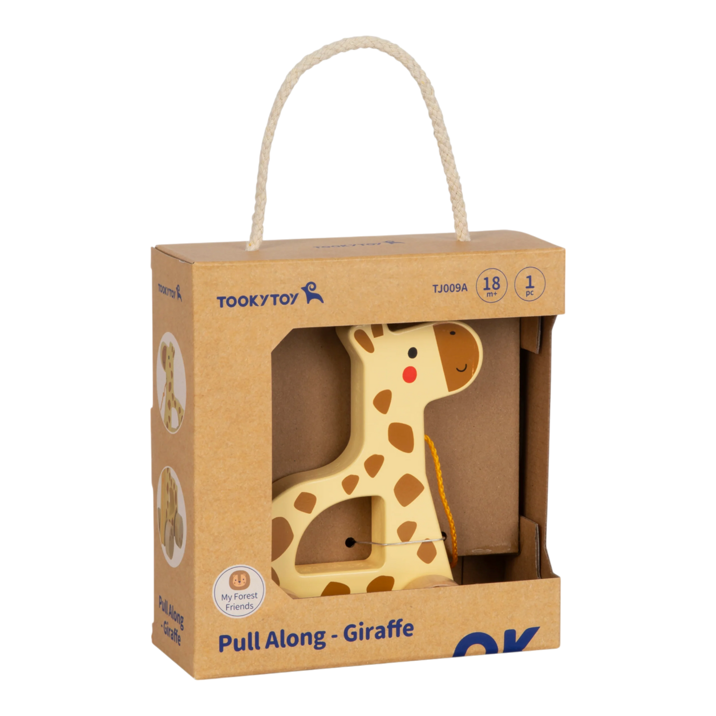 Pull & Push Juguete de Jirafa