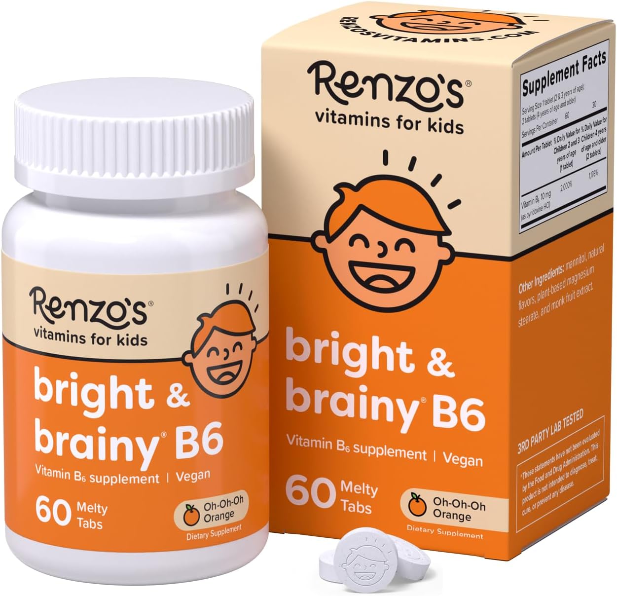 Renzo's Vitamina B6 Bright & Brainy