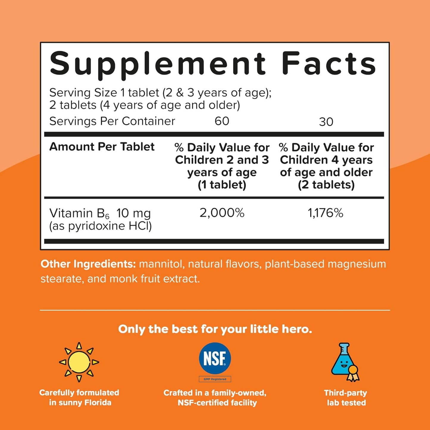 Renzo's Vitamina B6 Bright & Brainy
