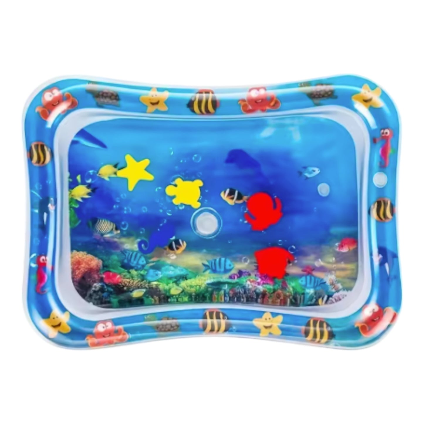 Alfombra sensorial acuática para bebés