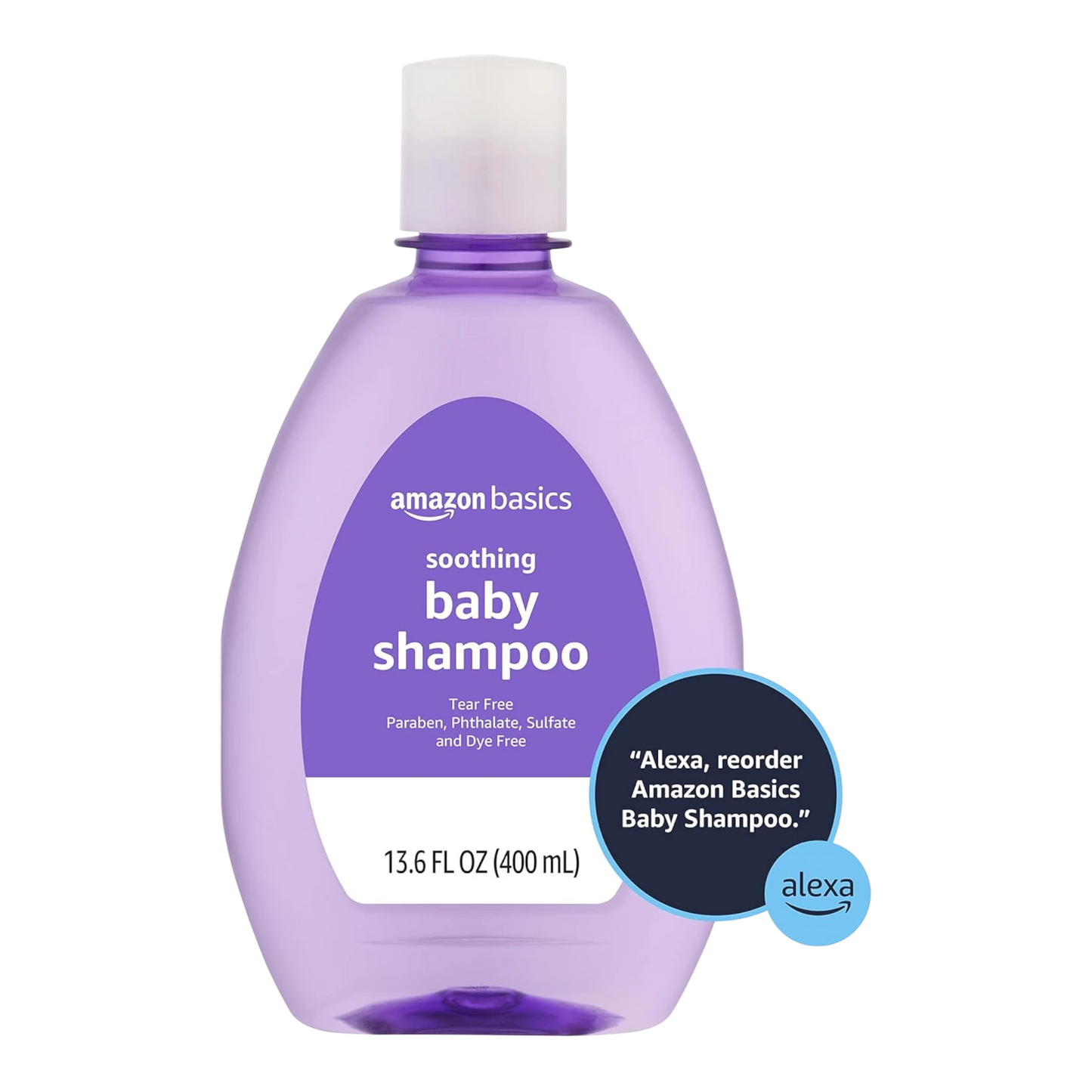 Amazon Basics Champú para bebés, sin lágrimas, aroma a lavanda y manzanilla