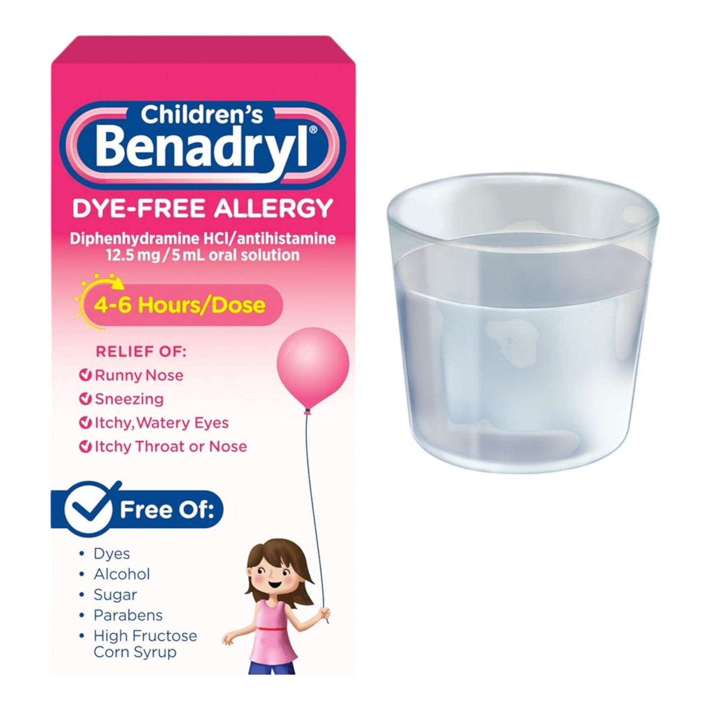 Anti alérgico Benadryl para niños
