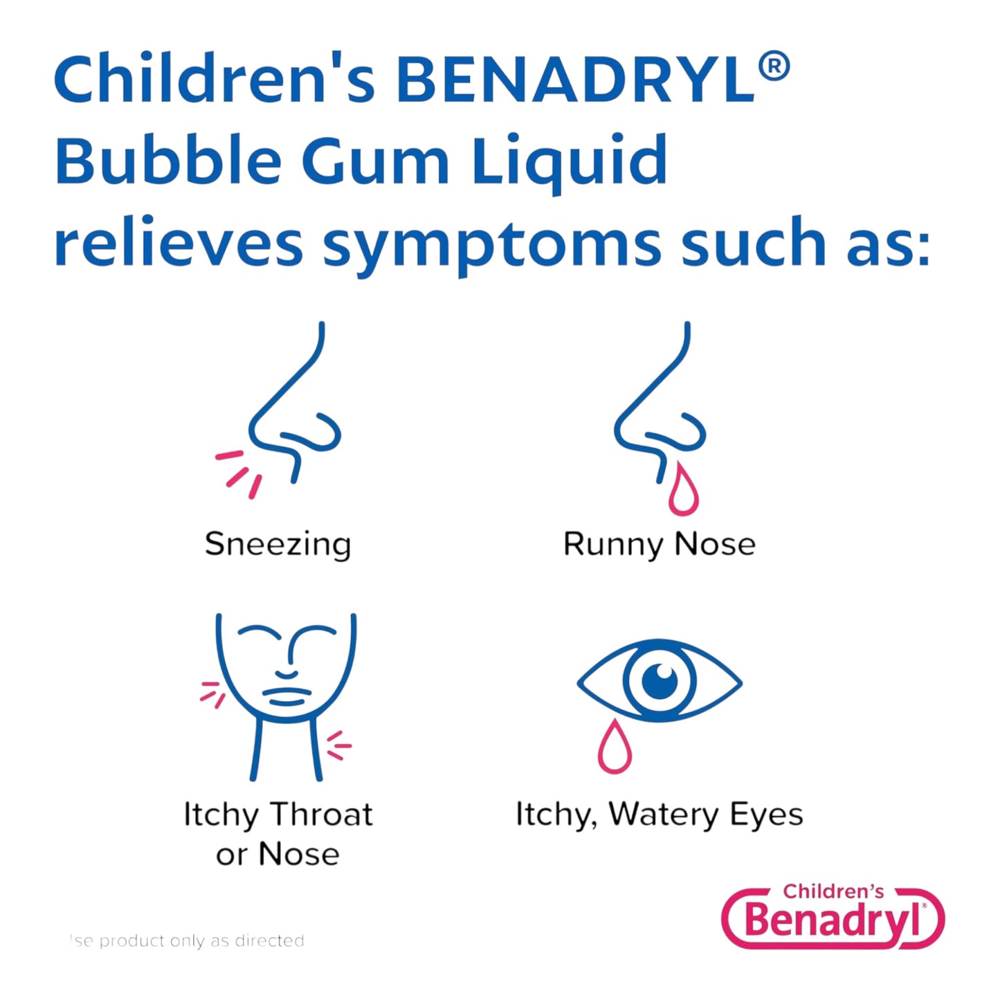 Anti alérgico Benadryl para niños