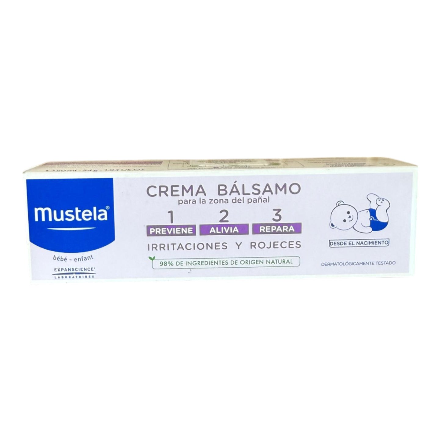 Mustela crema antipañalitis - Protector de piel con óxido de zinc
