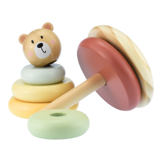 Juego Apilable de Madera Torre de Oso
