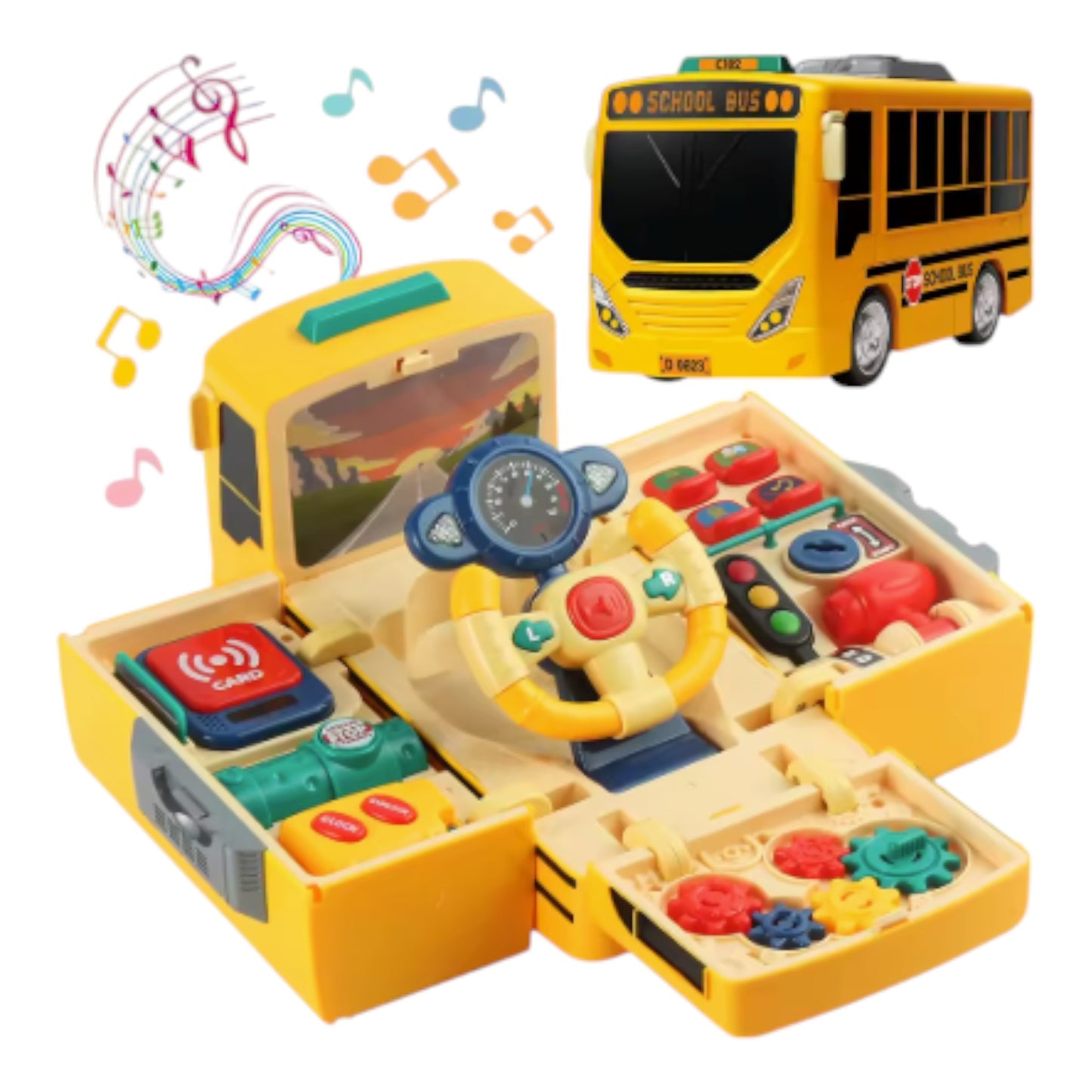 Juguete de autobús escolar montessori - Bus Montessori