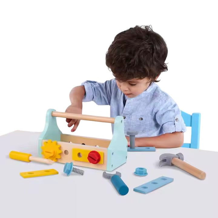 Caja de herramienta Montessori de Madera