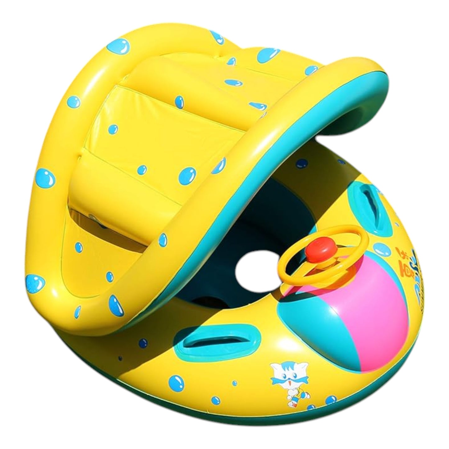 Flotadores inflables para piscina para bebés con toldo de protección solar