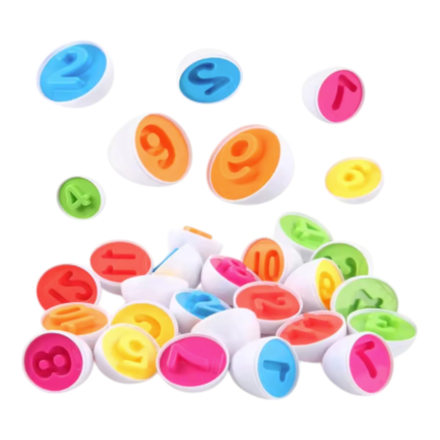 Juguete montessori gallinita con 12 huevos - juguete sensorial