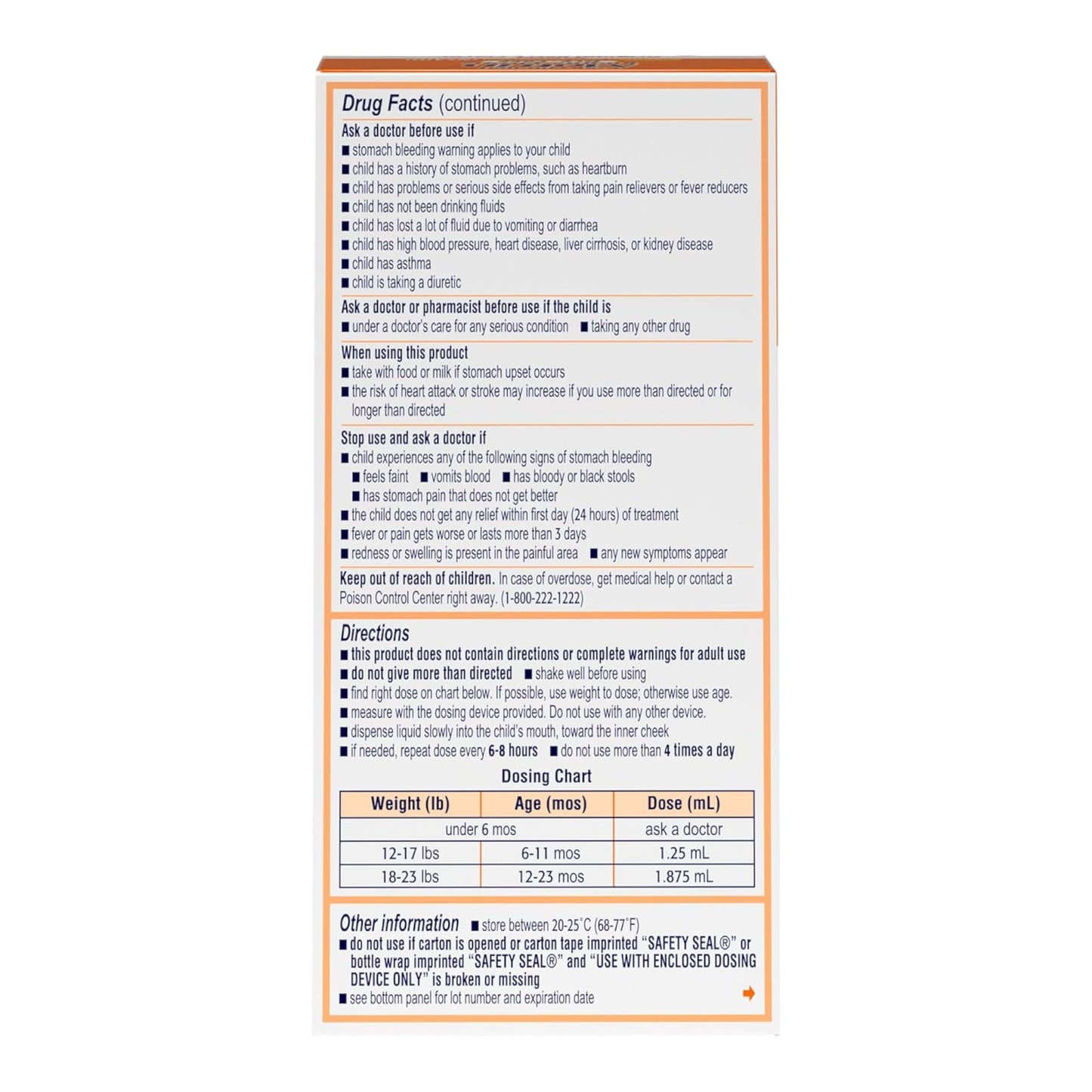 Motrin Gotas para bebés con ibuprofeno