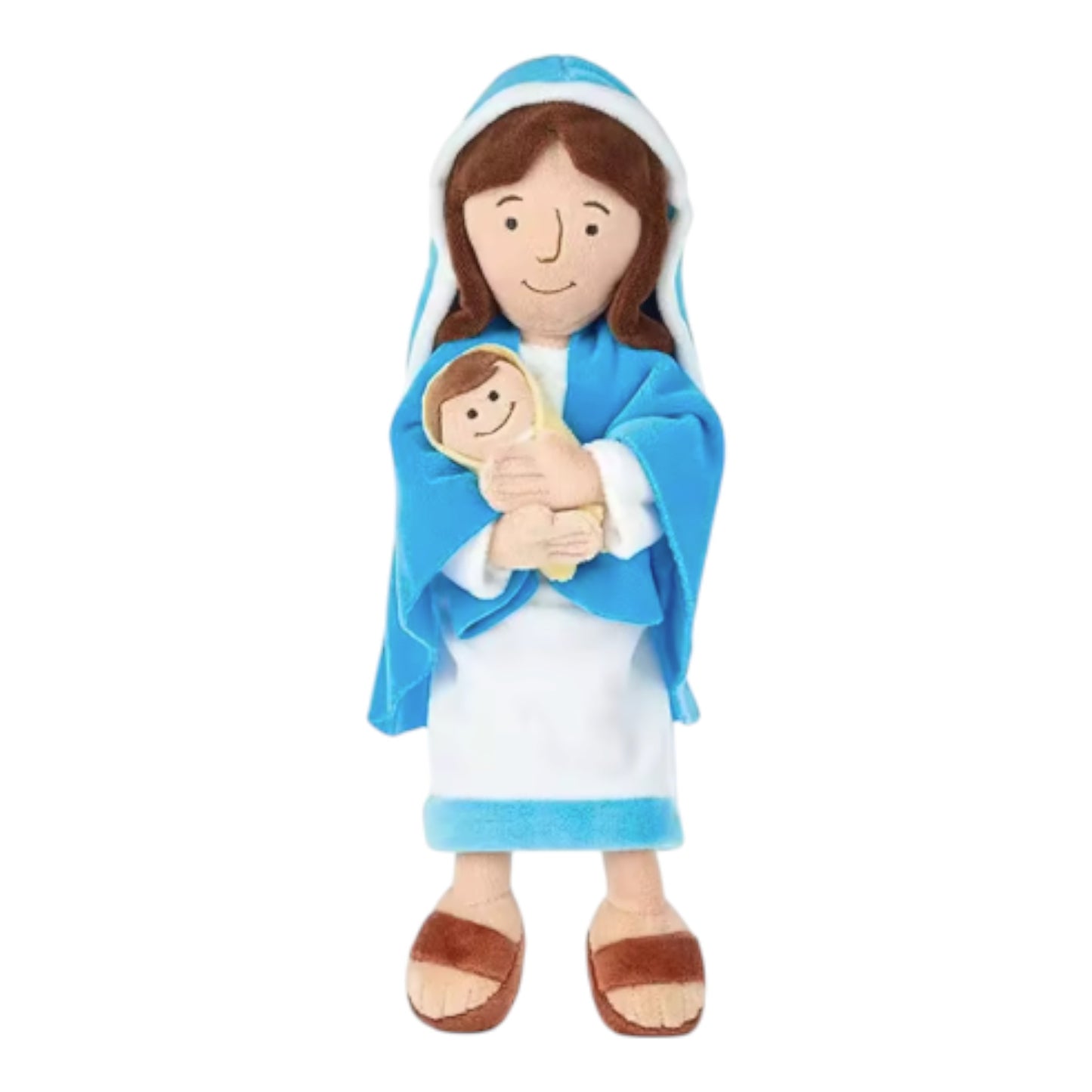 Peluche Virgen Maria De 30cm Cristo Religioso