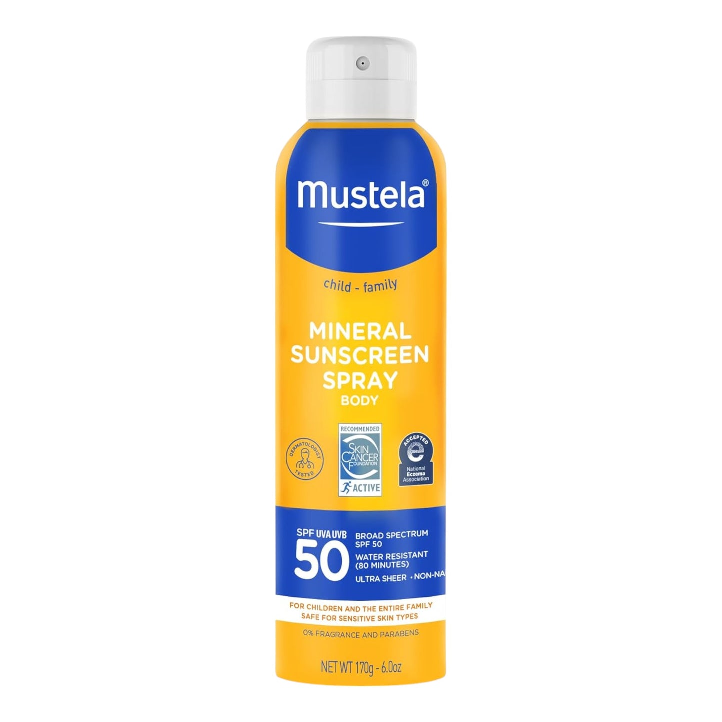 Mustela Spray de protección solar mineral para bebés SPF 50