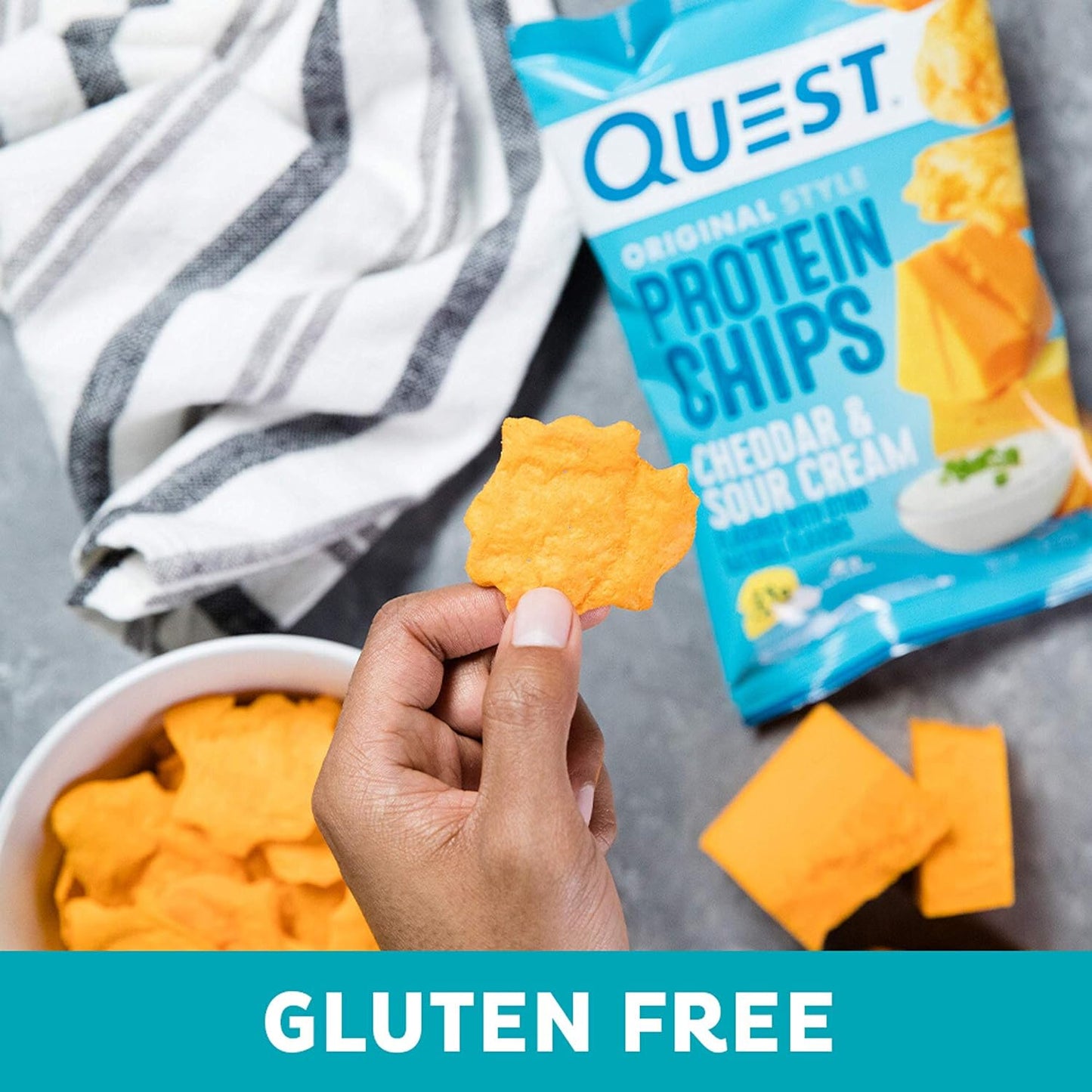 Quest Nutrition, sabor a Queso Cheddar y Crema Agria
