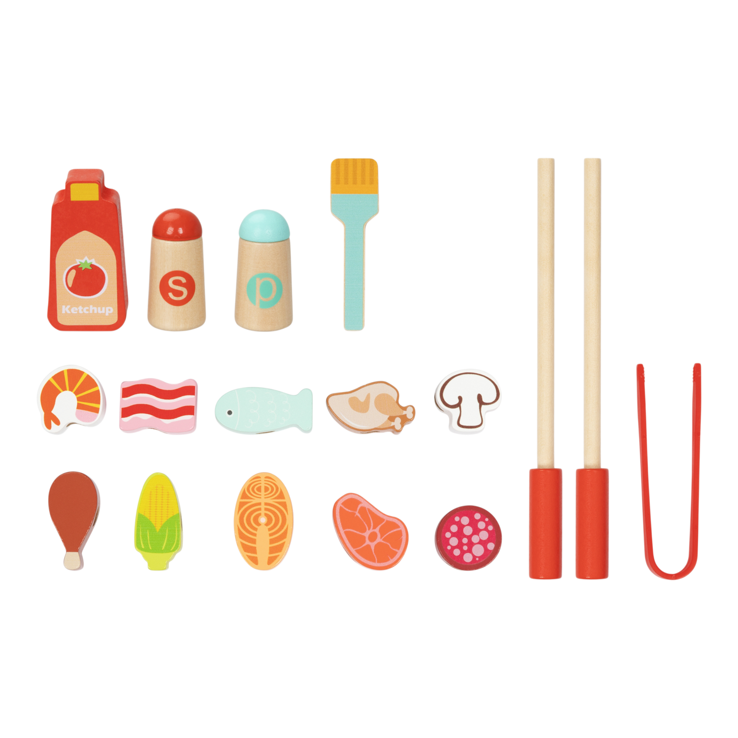 Juego de parrilla madera Montessori