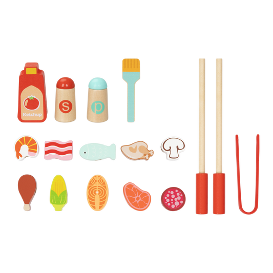 Juego de parrilla madera Montessori