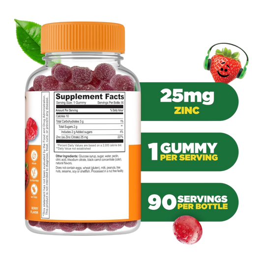 Gomitas de zinc para niños