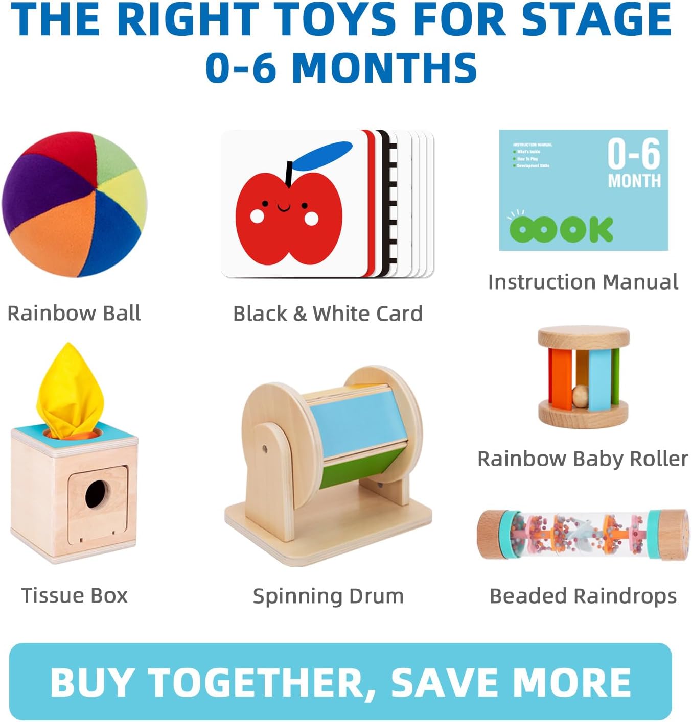 Caja educacional montessori 0 a 6 meses