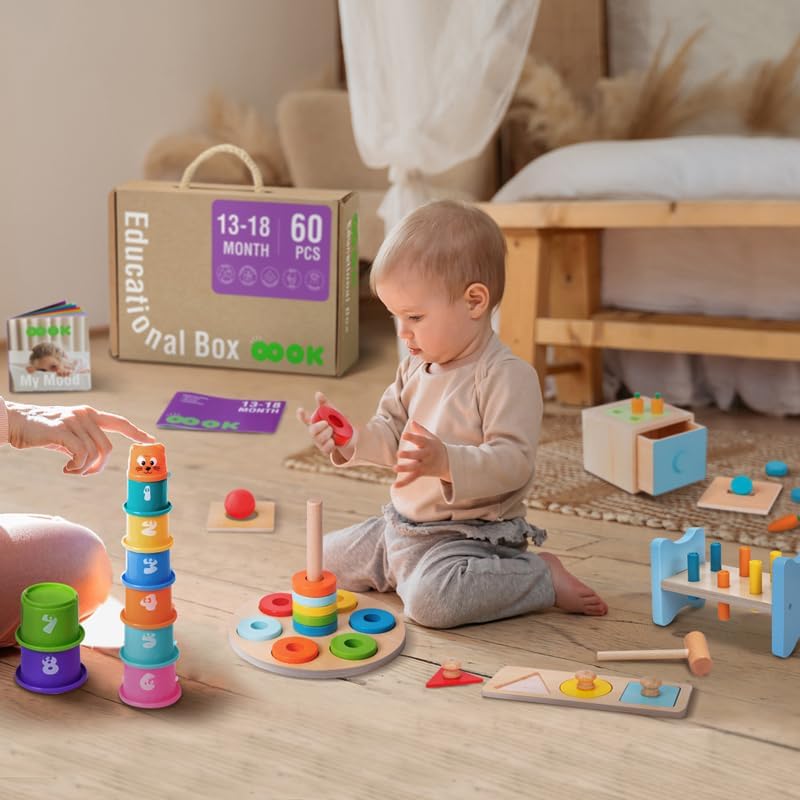 Caja educacional montessori 13 a 18 meses