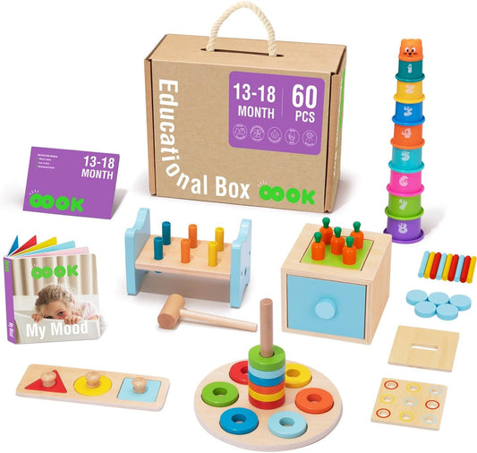 Caja educacional montessori 13 a 18 meses