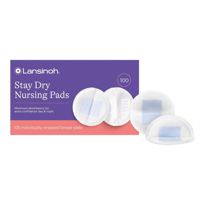 Lansinoh Stay Dry Almohadillas desechables para lactancia, 100 unidades