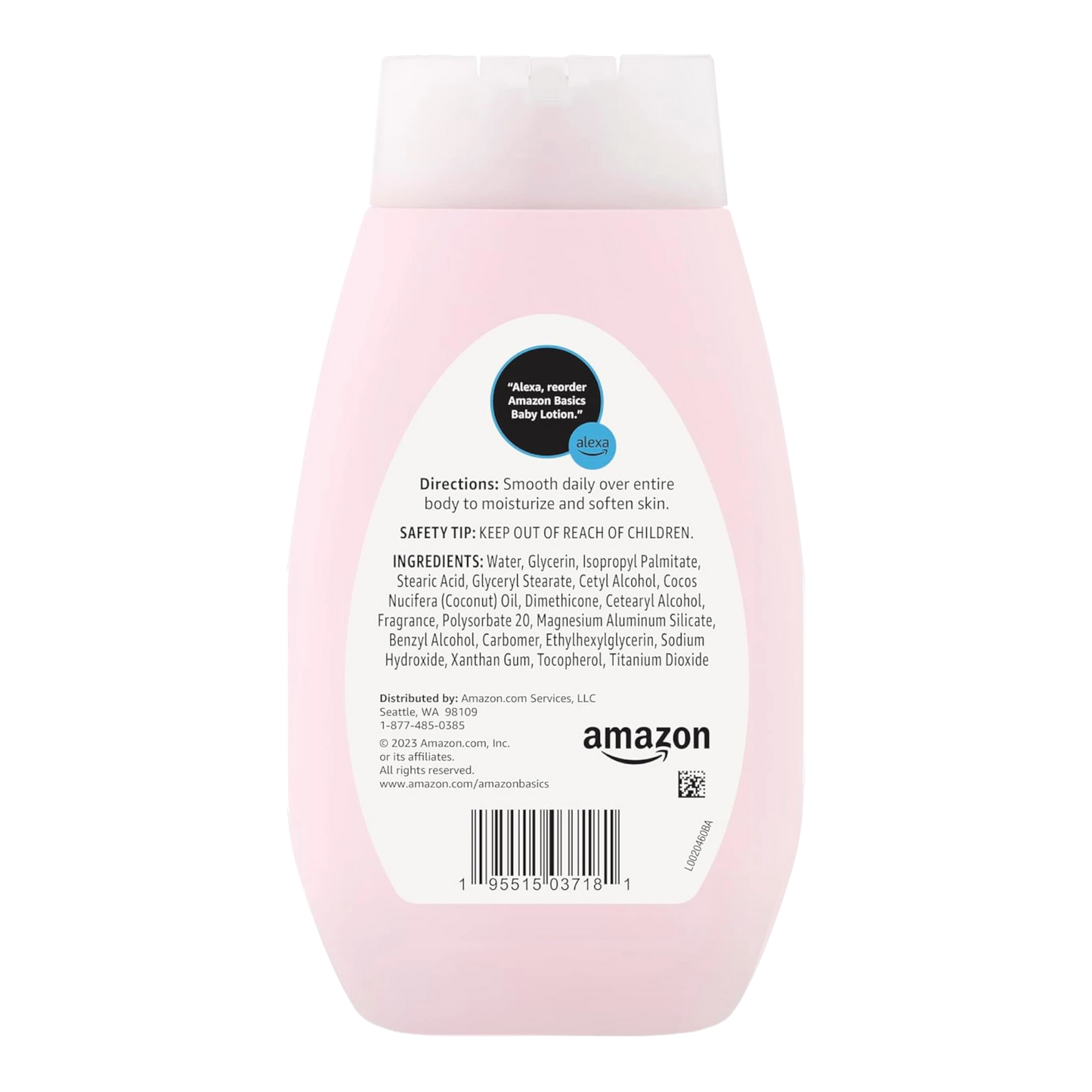 Amazon Basics Loción para bebé, suave y delicada, ligeramente perfumada