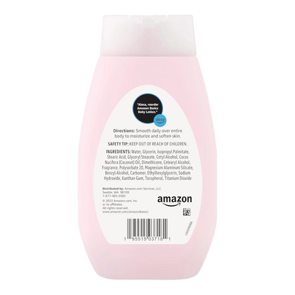 Amazon Basics Loción para bebé, suave y delicada, ligeramente perfumada