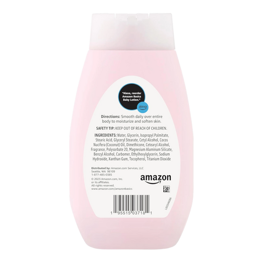 Amazon Basics Loción para bebé, suave y delicada, ligeramente perfumada