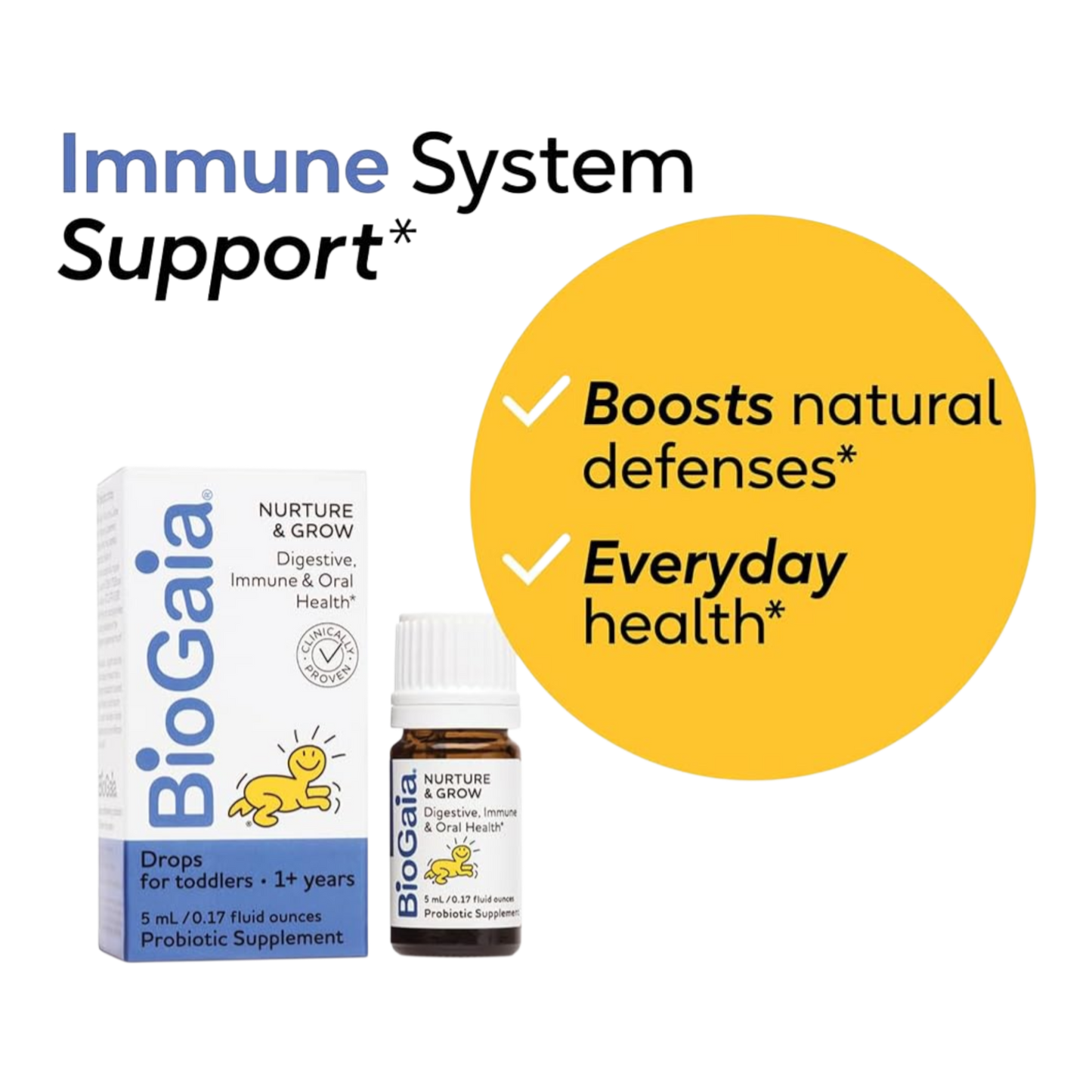 BioGaia probiotico Nurture & Grow para niños pequeños +1 año