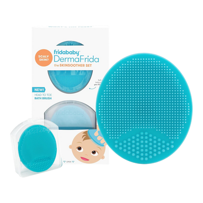 Frida Baby DermaFrida The SkinSoother, cepillo de silicona para baño de bebé
