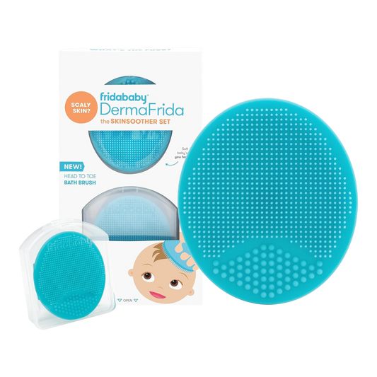 Frida Baby DermaFrida The SkinSoother, cepillo de silicona para baño de bebé
