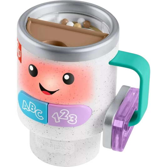 Fisher-Price Taza de café con luces y canciones educativas para bebés y niños