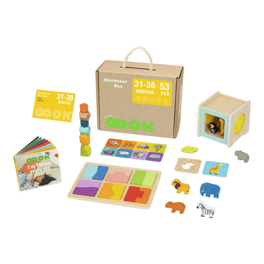 Caja educacional montessori 31 a 36 meses