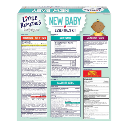 Kit Esenciales Nuevos para Bebés de Little Remedies