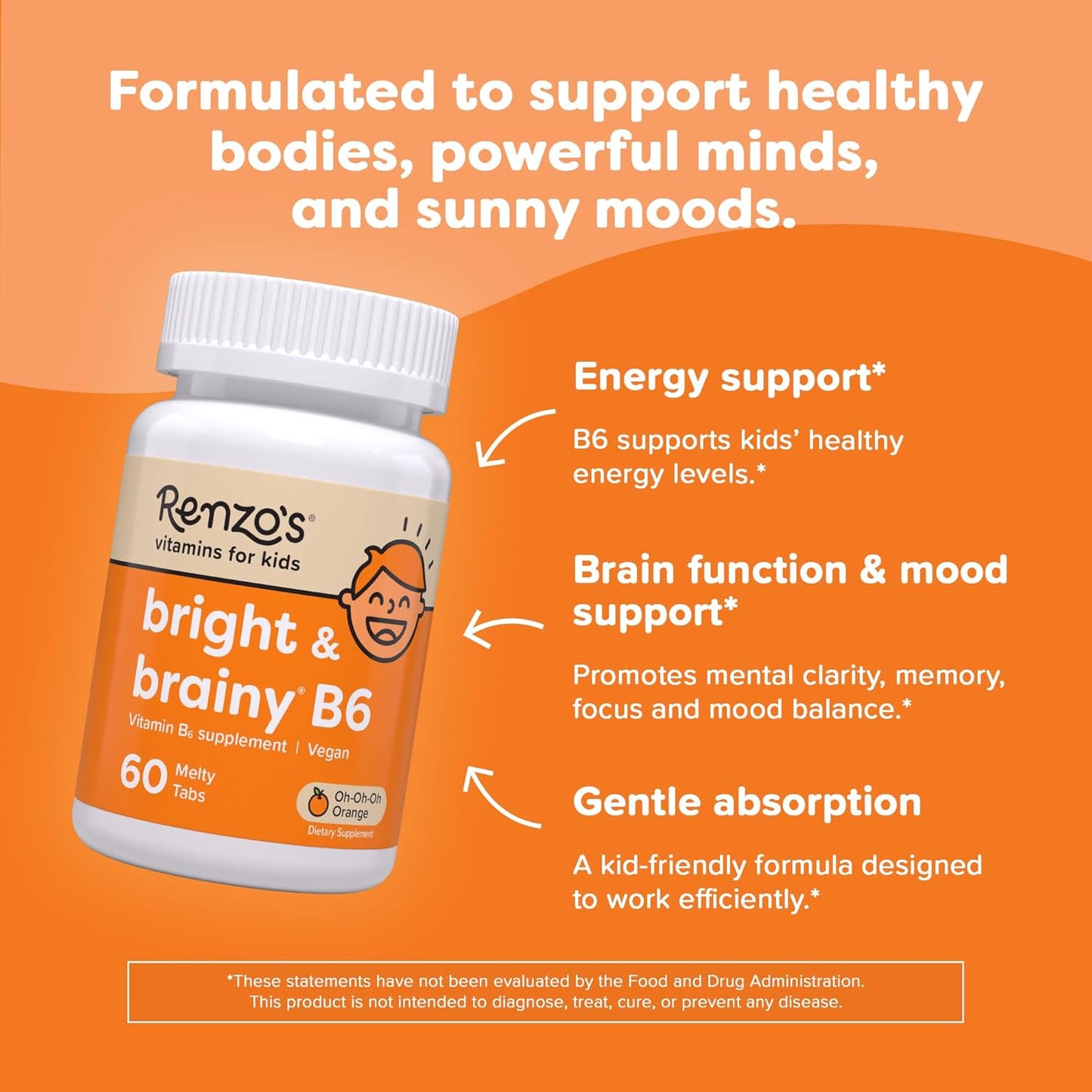 Renzo's Vitamina B6 Bright & Brainy