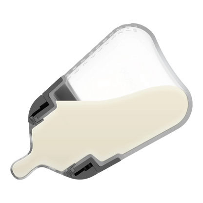 Nanobebe Flexy - Biberón de silicona para bebé, anti-cólico, paquete de 2, salvia, 5 onzas