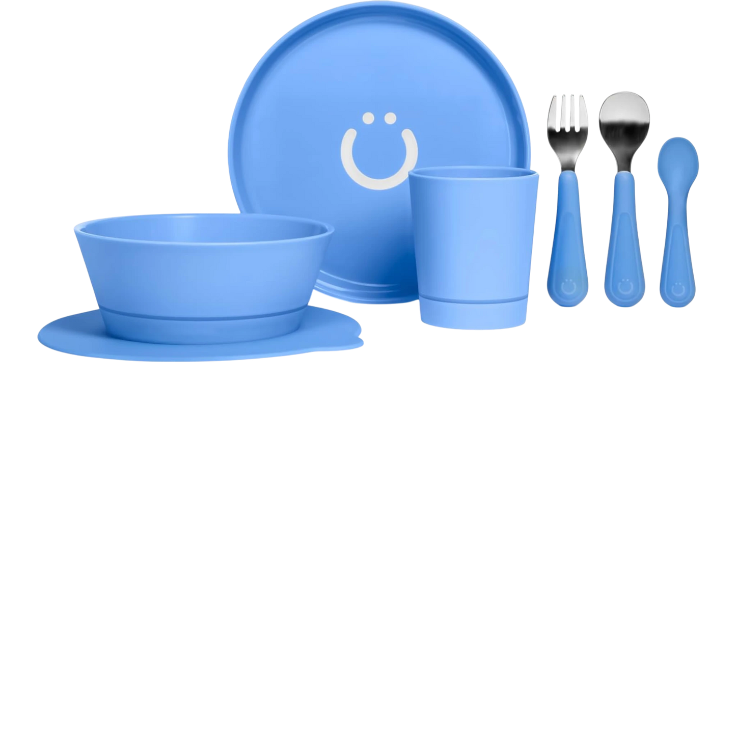 Ubbi Juego de alimentación para niños pequeños no tóxico de grado alimenticio