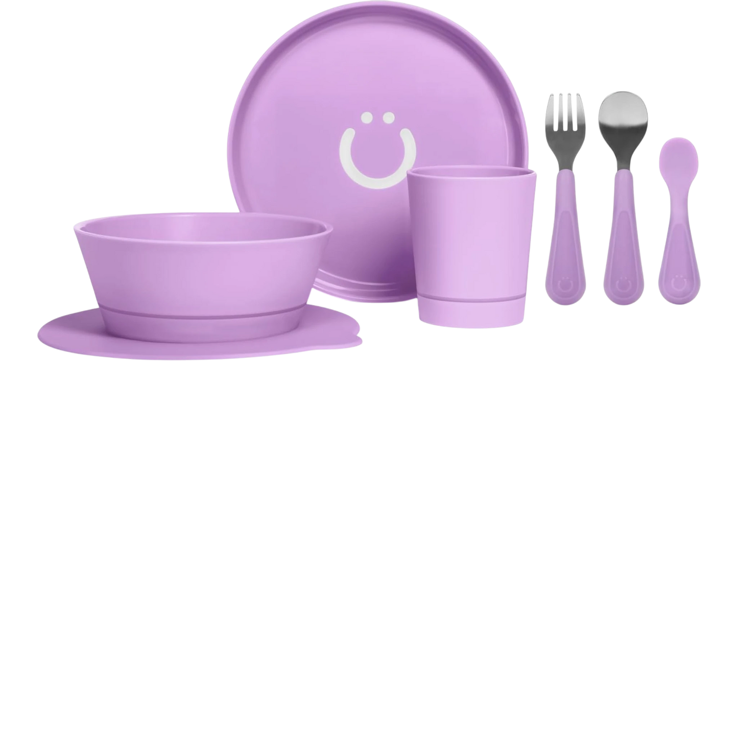Ubbi Juego de alimentación para niños pequeños no tóxico de grado alimenticio