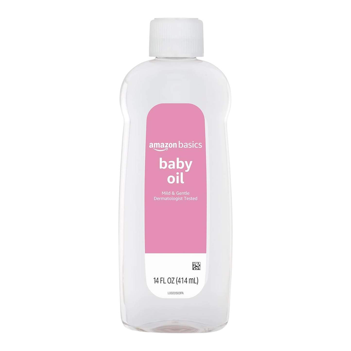 Amazon Basics Aceite para bebés, suave y suave, ligeramente perfumado, alivio de la piel seca