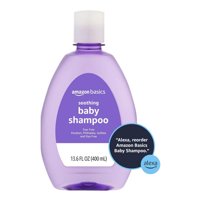 Amazon Basics Champú para bebés, sin lágrimas, aroma a lavanda y manzanilla