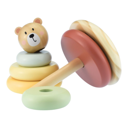 Juego Apilable de Madera Torre de Oso