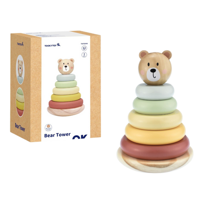 Juego Apilable de Madera Torre de Oso
