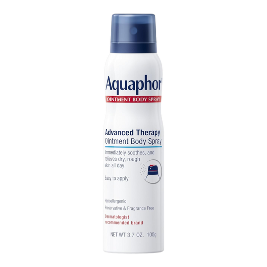 Aquaphor Aerosol corporal de ungüento Hidrata y cura la piel seca y áspera