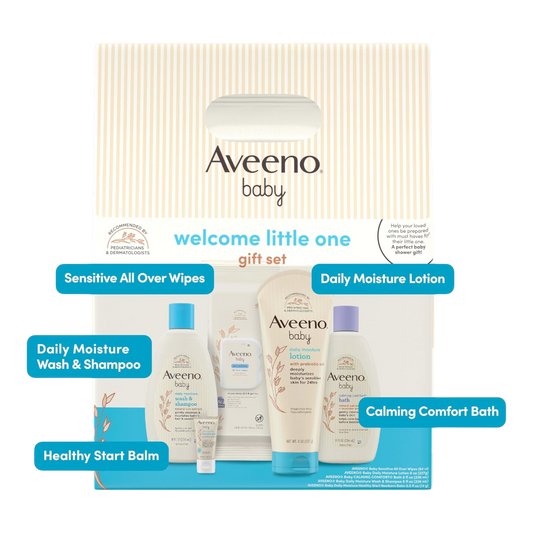 Aveeno Baby Welcome Little One - Set de regalo para el cuidado de la piel del bebé