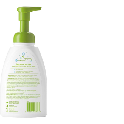 BabyGanics shampoo y gel de ducha orgánico, botella con dosificador