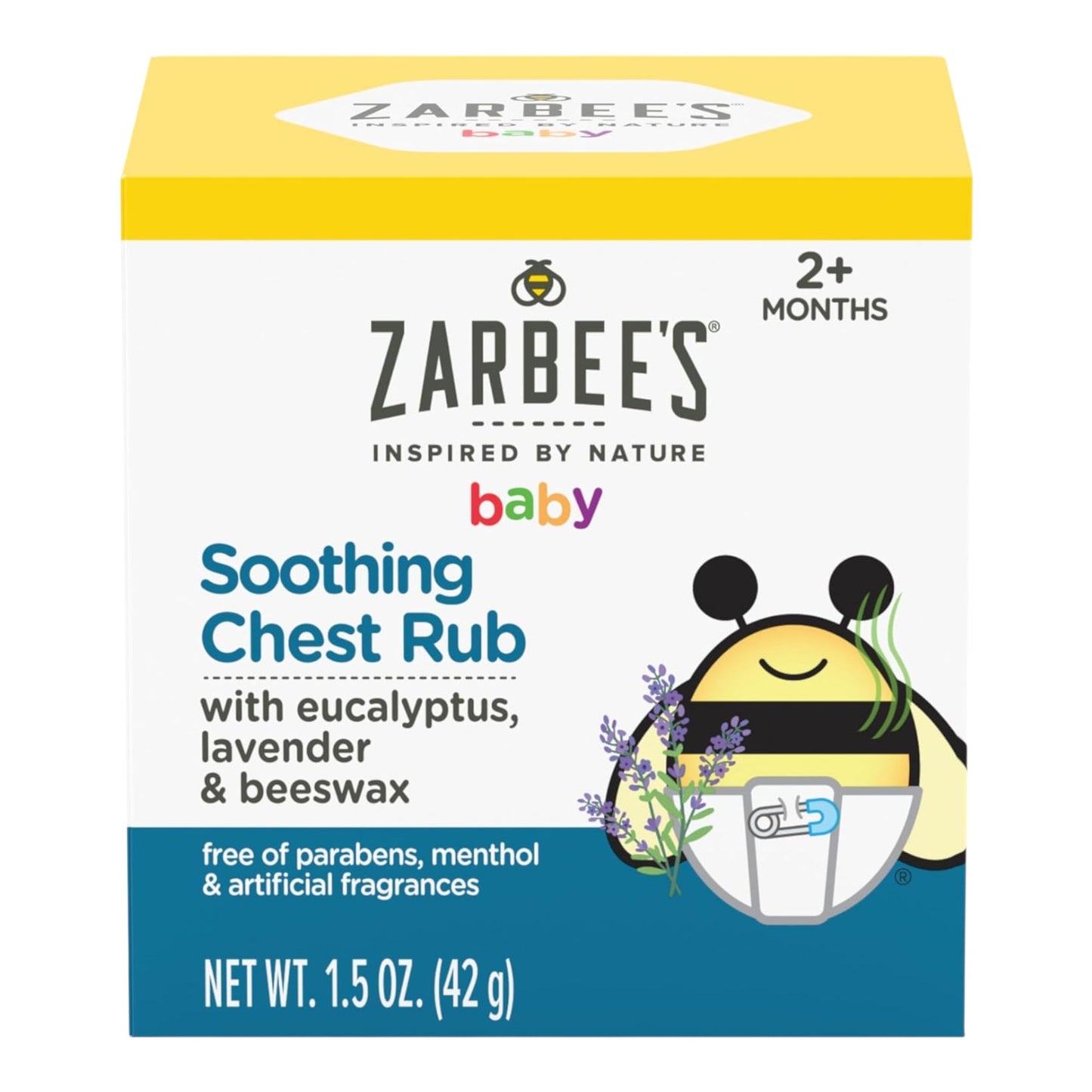 Zarbee's Frotación calmante para el pecho con eucalipto y lavanda