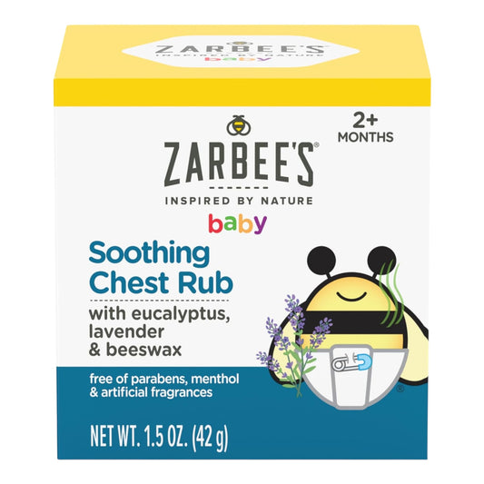 Zarbee's Frotación calmante para el pecho con eucalipto y lavanda